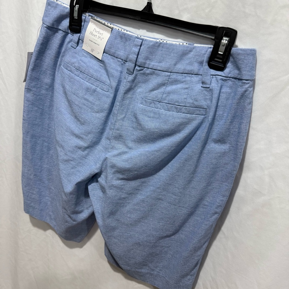 Talbots‎ Perfect Short 9.5 Inch Inseam Chambray Lightweight Stretch 6P Petite - Picture 7 of 10